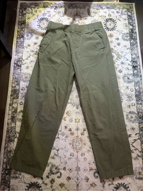 Uniqlo Pants - UNIQLO , Olive Green — Small Stretch Easy Ankle Pants